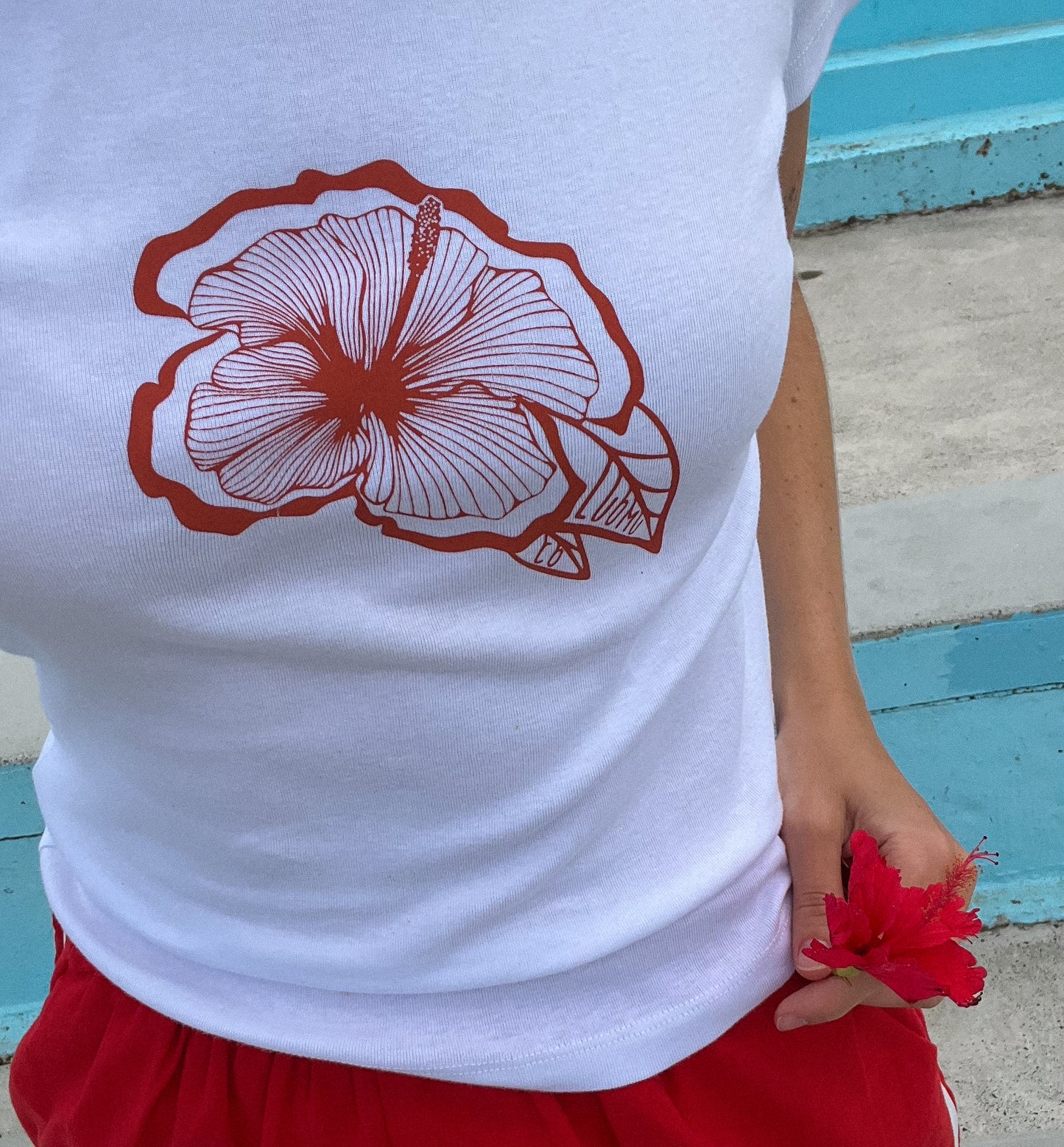 SOLSTICE - HIBISCUS BABY TEE